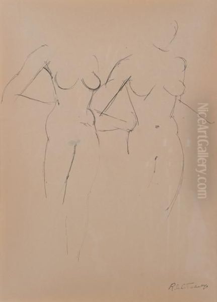 Croquis De Femme Oil Painting by Roger de La Fresnaye