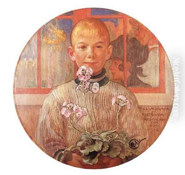 For Granma On Her Birthday Oil Painting by Carl Larsson