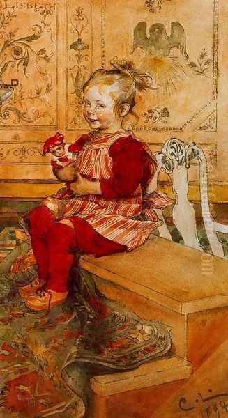 Lisbeth Oil Painting by Carl Larsson