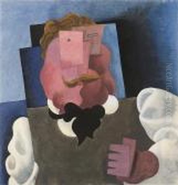 L'homme Blond Oil Painting by Roger de La Fresnaye