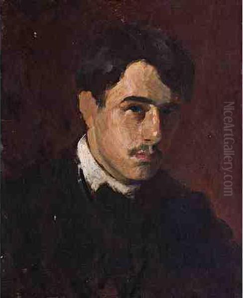 Fresnaye- Portrait De Lartiste Par Lui-meme Oil Painting by Roger de La Fresnaye