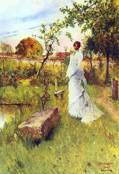 The Bride Oil Painting by Carl Larsson