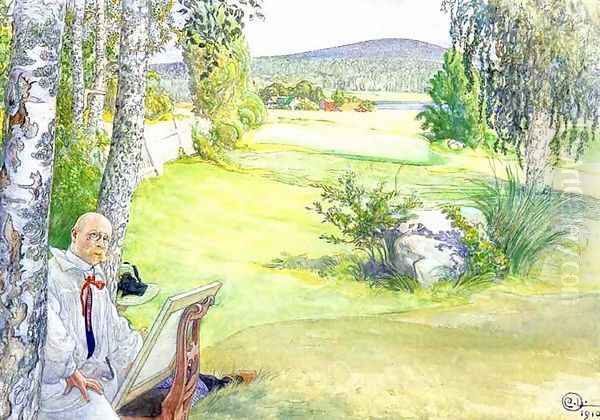 The Paradise Oil Painting by Carl Larsson