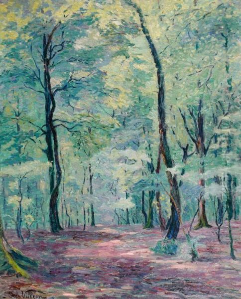 Sous-bois Oil Painting by Emmanuel De La Villeon