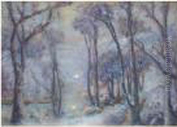 Reve De Neige Oil Painting by Emmanuel De La Villeon