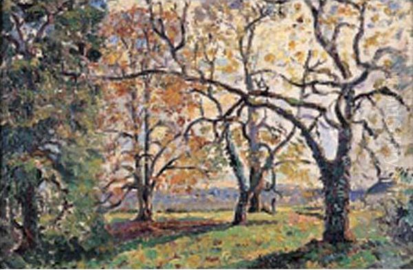 Salvar En Automne, Nievre Oil Painting by Emmanuel De La Villeon