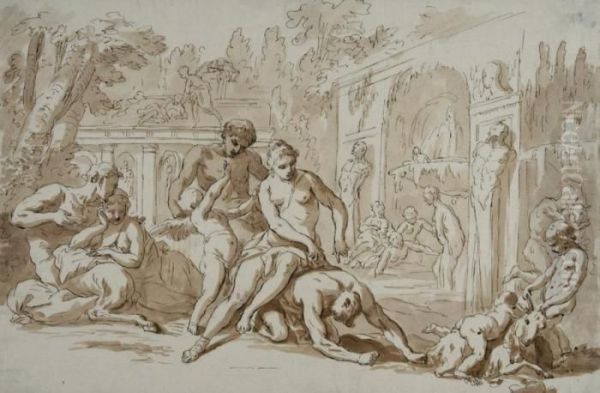 Bacchanale Oil Painting by Gerard de Lairesse