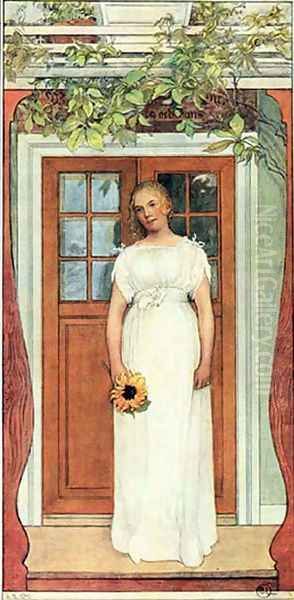 Eighteen Years Old! Oil Painting by Carl Larsson