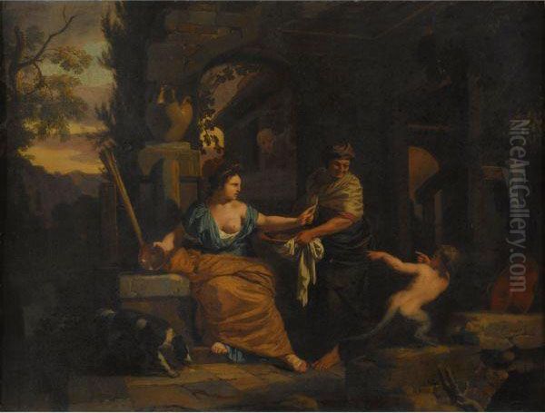 Ceres Changeant Stellion En Lezard Oil Painting by Gerard de Lairesse