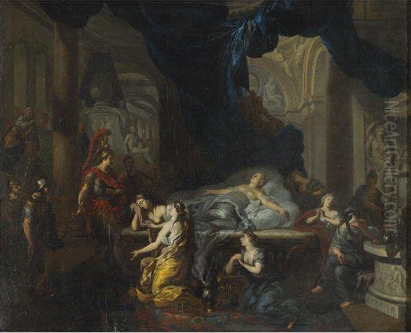 Death Of Cleopatra Oil Painting by Gerard de Lairesse