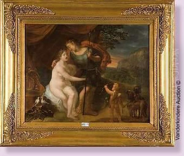 Mars, Venus Et Cupidon Oil Painting by Gerard de Lairesse