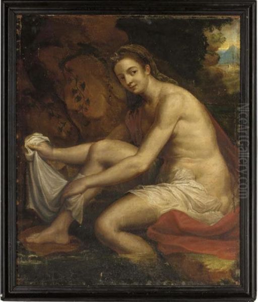 Diana Bathing Oil Painting by Gerard de Lairesse