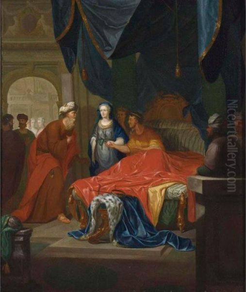 Other Properties
 

 
 
 

 
 Seleucus Offering His Wife Stratonice To Antiochus Oil Painting by Gerard de Lairesse