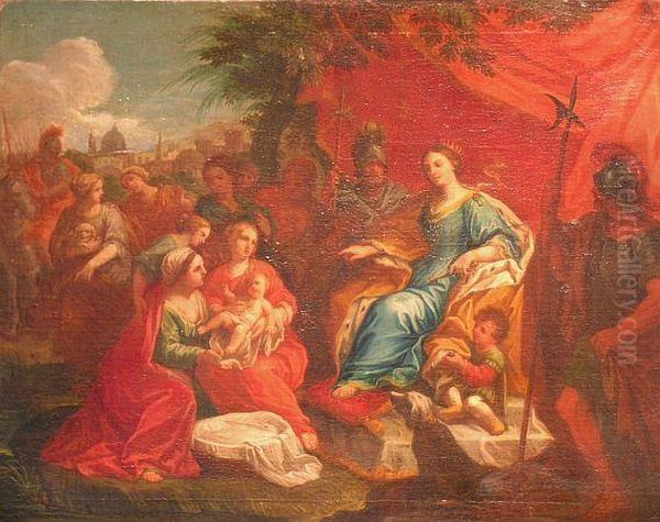 The Infant Moses Presented To Pharaoh's Daughter Oil Painting by Gerard de Lairesse