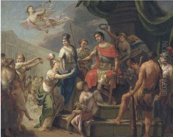 The Triumph Of A Roman Emperor Oil Painting by Gerard de Lairesse