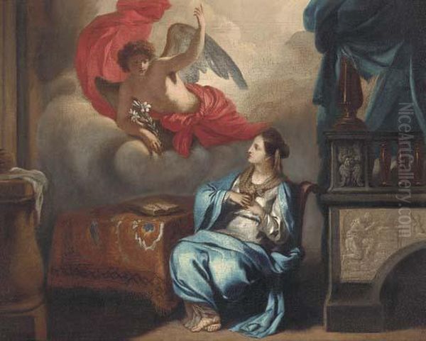 The Annunciation Oil Painting by Gerard de Lairesse