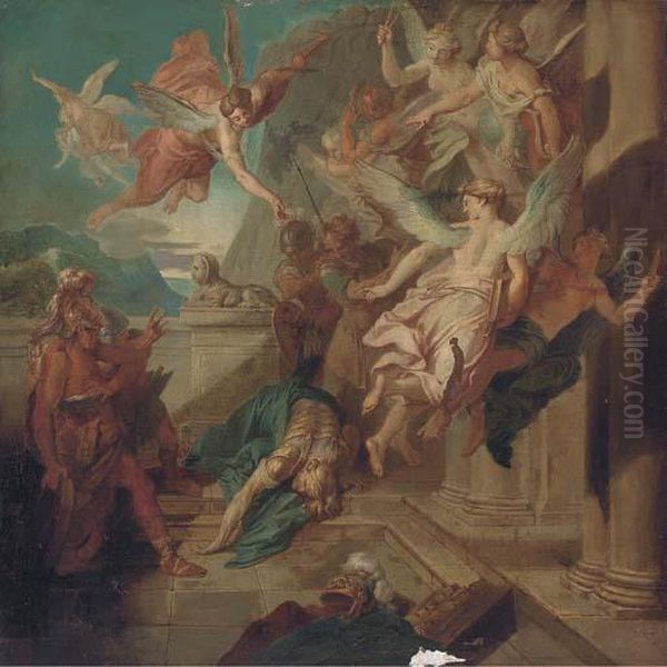 The Death Of Archimedes Oil Painting by Gerard de Lairesse