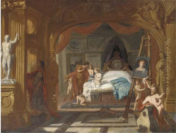 Apelles Painting Campaspe Oil Painting by Gerard de Lairesse