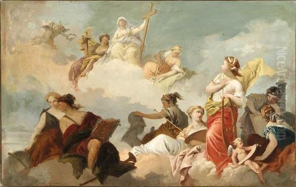 An Allegory Of The Arts, Sciences And Faith Oil Painting by Gerard de Lairesse