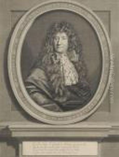 Portrait En Buste De Francois Van Der Meulen. Oil Painting by Nicolas de Largillierre