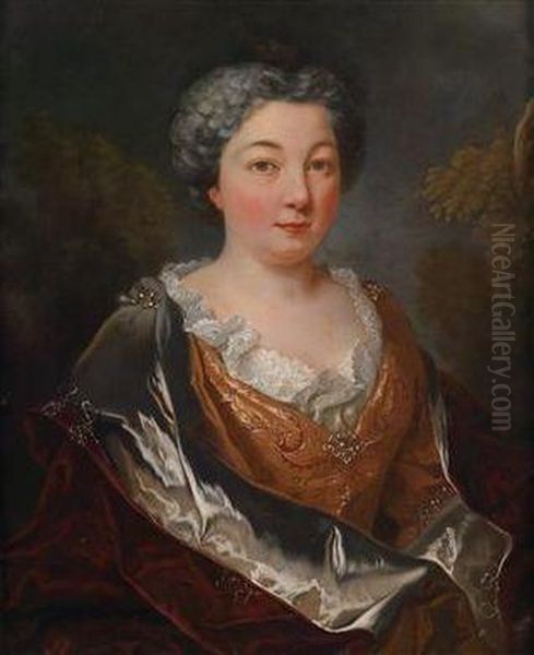 Portrait Of A Lady Oil Painting by Nicolas de Largillierre