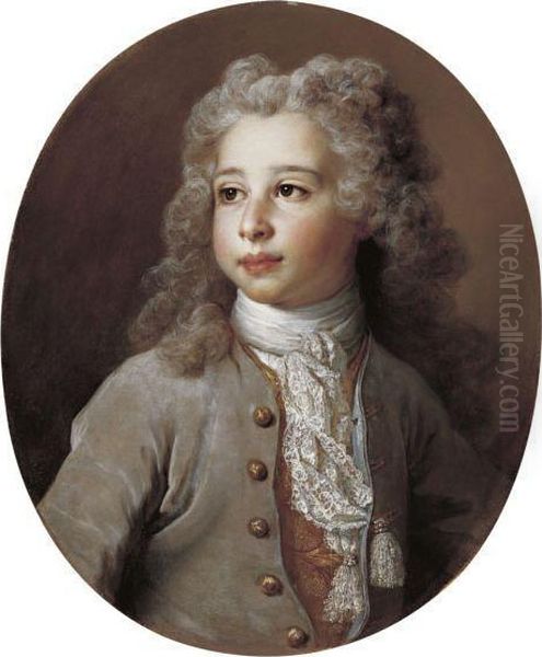 Portrait Of Francois-emmanuel Pommyer (1703-1779) Oil Painting by Nicolas de Largillierre