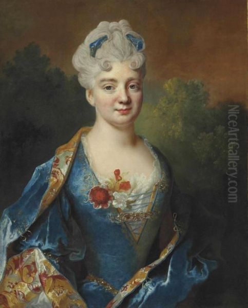 Portrait Of A Lady Oil Painting by Nicolas de Largillierre