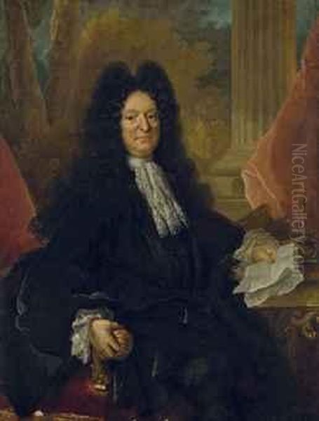 Portrait D'un Magistrat Oil Painting by Nicolas de Largillierre