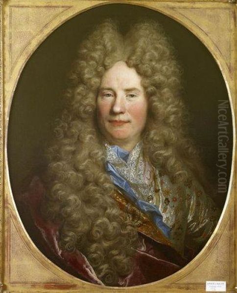 Portrait D'un Gentilhomme Oil Painting by Nicolas de Largillierre