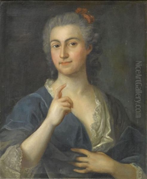 Portrait Of A Lady Oil Painting by Nicolas de Largillierre