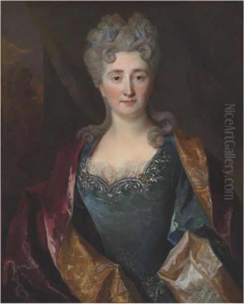 Portrait Of A Lady Oil Painting by Nicolas de Largillierre