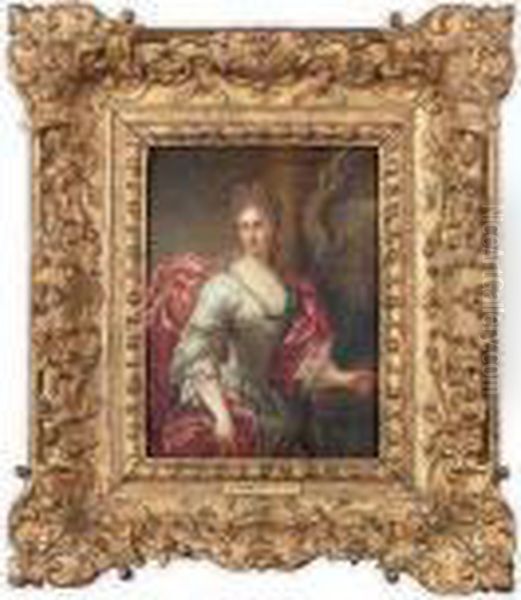 Portrait De Femme Oil Painting by Nicolas de Largillierre