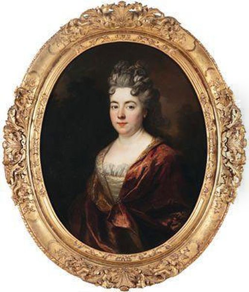 Werkstatt Bildnis Der Marieanne Mancini, Herzogin Von Bouillon Oil Painting by Nicolas de Largillierre