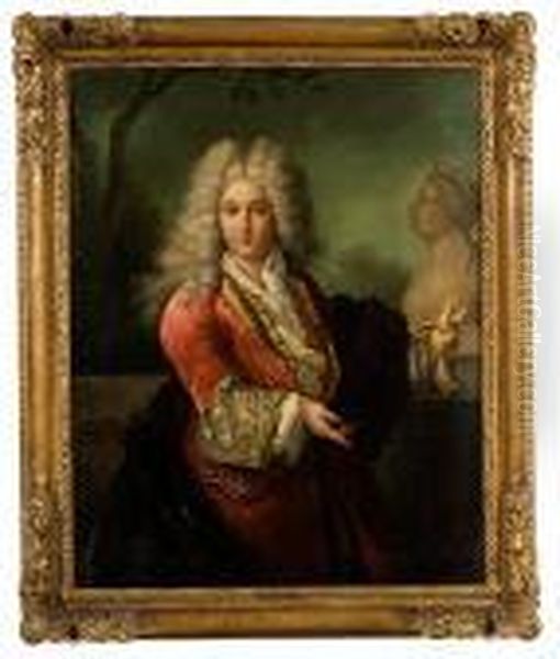 Portrait Of Baron De Frangin Oil Painting by Nicolas de Largillierre