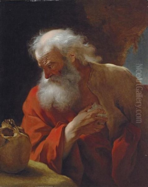 Saint Jerome Oil Painting by Nicolas de Largillierre