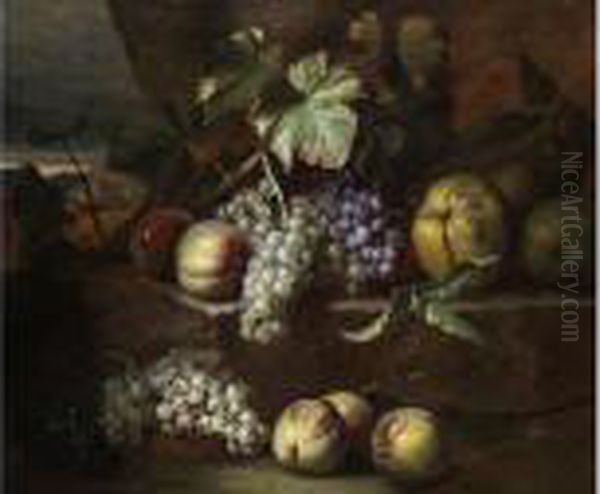 Fruchtestilleben Oil Painting by Nicolas de Largillierre