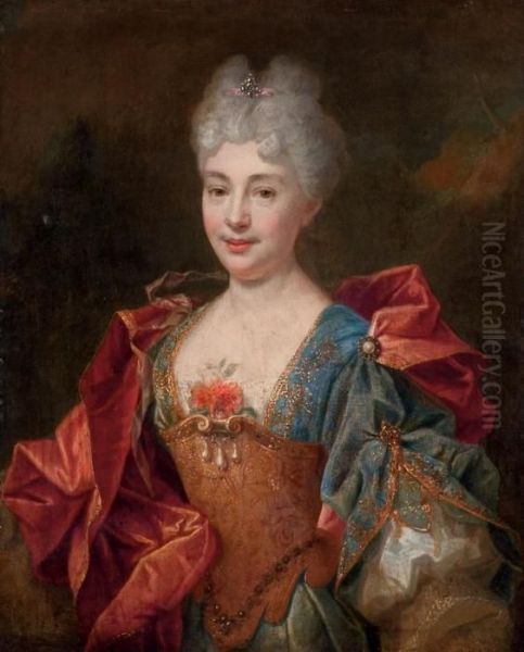 Portrait Presume De La Comtesse Yarbonne Pillet Oil Painting by Nicolas de Largillierre