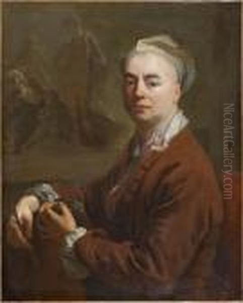 Autoportrait De Nicolas De Largillierre Oil Painting by Nicolas de Largillierre