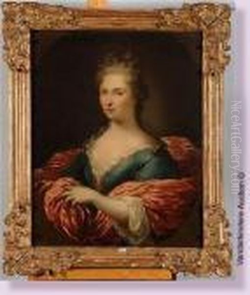 Portrait D'une Dame De Qualite Oil Painting by Nicolas de Largillierre