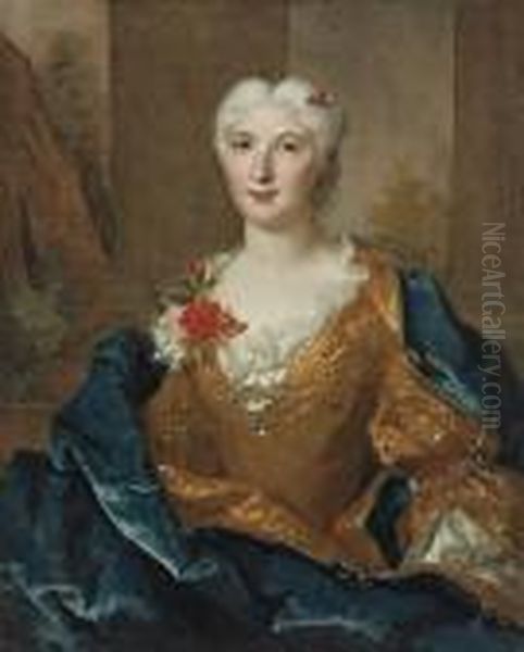 Portrait Of A Lady Oil Painting by Nicolas de Largillierre