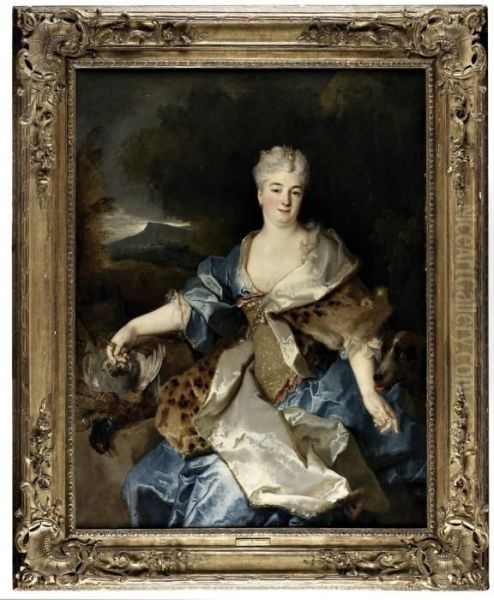 Madame De Noirmont Oil Painting by Nicolas de Largillierre