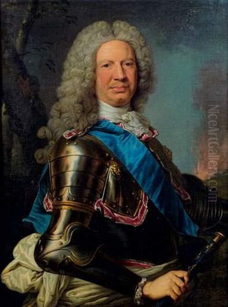 Portrait Presume Du Marechal De Schonberg Oil Painting by Nicolas de Largillierre