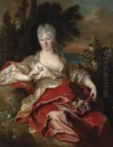 Portrait Of A Lady Oil Painting by Nicolas de Largillierre