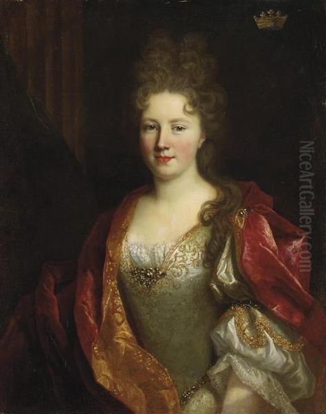 Portrait De Femme Oil Painting by Nicolas de Largillierre