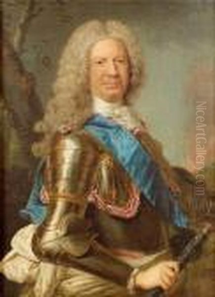 Portrait Presume Du Marechal De Schonberg Oil Painting by Nicolas de Largillierre