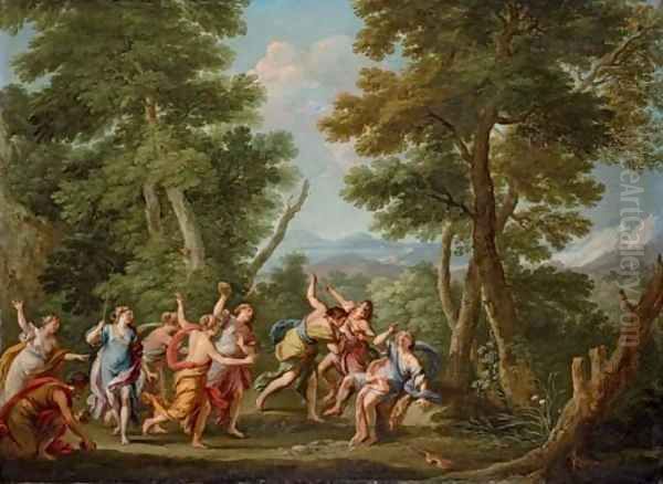 The Stoning of Orpheus Oil Painting by Andrea Locatelli