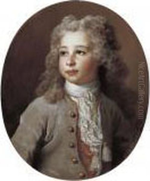 Portrait Of Francois-emmanuel Pommyer (1713-1784) Oil Painting by Nicolas de Largillierre