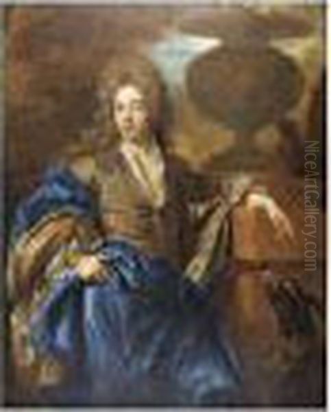 Portrait D'un Gentilhomme Oil Painting by Nicolas de Largillierre