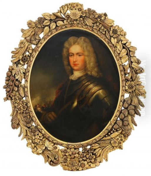 Prins Rupert Av Pfalz Oil Painting by Nicolas de Largillierre