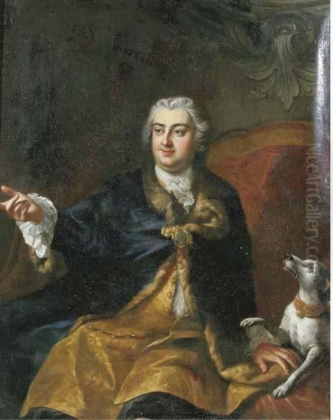 Portrait Of A Nobleman Oil Painting by Nicolas de Largillierre